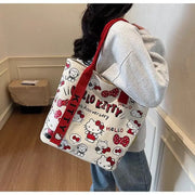 Anime Sanrio Hello Kitty Large Capacity Shoulder Bag Cartoon Kt Cat Handbag Backpack Schoolbag Holiday Christmas Halloween Gifts