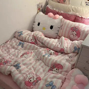 Big Size Sanrio Hello Kitty Back Cushion Melody Hello Kitty Pillow Sofa Bed Bay Window Home Decor Pillow Hug Plushies Xmas Gift
