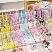 Sanrio 6pcs Series Gel Pen 0.55mm Refill Hello Kitty, Y2k, Cinnamoroll, Kuromi & My Melody