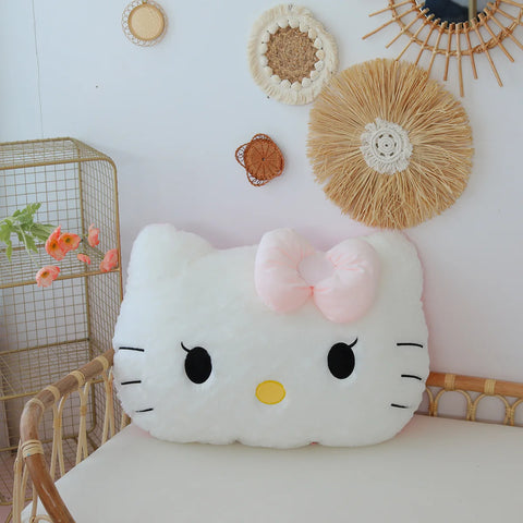 Big Size Sanrio Hello Kitty Back Cushion Melody Hello Kitty Pillow Sofa Bed Bay Window Home Decor Pillow Hug Plushies Xmas Gift