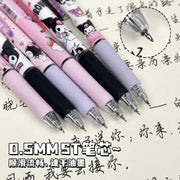 Sanrio 6pcs Series Gel Pen 0.55mm Refill Hello Kitty, Y2k, Cinnamoroll, Kuromi & My Melody