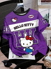 Men's Boys' Casual Sporty Hello Kitty 3D Print Graphic T-Shirt Girl Round Neck Tee Outdoor Sports Adult Women's  T-shirt