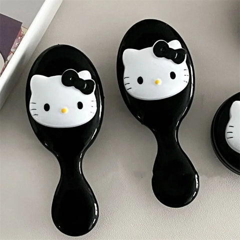 Kawaii Hello Kitty Air Cushion Comb Anime Sanrio Cartoon Kitty Cat Doll Girl Heart Cute Portable Comb Gift For Girl Styling Tool