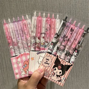 Sanrio 6pcs Series Gel Pen 0.55mm Refill Hello Kitty, Y2k, Cinnamoroll, Kuromi & My Melody