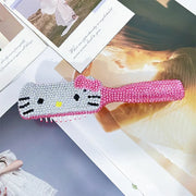 Hello Kitty Full Diamond Comb with Small Portable Makeup and Comb To Give Your Girlfriend Christmas Gift