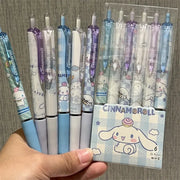Sanrio 6pcs Series Gel Pen 0.55mm Refill Hello Kitty, Y2k, Cinnamoroll, Kuromi & My Melody