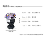 Sanrio Anime Kuromi Plush Flower Bouquet Cartoon Hellokitty Cinnamoroll Stuffed Plush Toy Kawaii Decor Doll Girl Valentine Gift