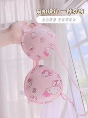 Hot Cute Sanrio Bra Set Hello Kitty Sweet Underwear Panties And Bra Set Push-Up Bra Comic Underwear Sexy Pure Desire Girl Gift