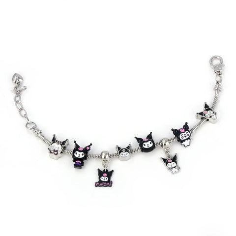 Kawaii Sanrio Pink Hello Kitty Melody Bracelet Pendant Girl Detachable DIY Bracelet Fans Gift Cosplay Props For Women Jewelry