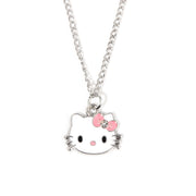 Hello Kitty Pendant Necklaces Fashion Bow Cute Cat Necklace For Women Men Jewelry Accessories Gifts Girl Metal KT Cat Pendant