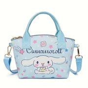 Lovely Sanrio Cinnamoroll Hello Kitty Tote Handbag Stylish Versatile with Adorable Kuromi Mymelody Prints Perfect Shoulder Bag