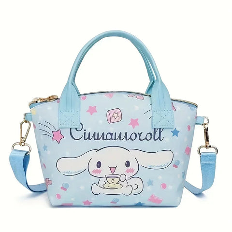 Lovely Sanrio Cinnamoroll Hello Kitty Tote Handbag Stylish Versatile with Adorable Kuromi Mymelody Prints Perfect Shoulder Bag