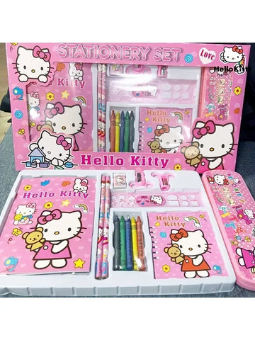 Sanrio Hello Kitty 14PCS Stationery Gift Set – Cute Cartoon School Supplies for Kids