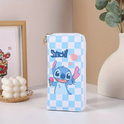 Cute Stitch Clutch Wallet with Zipper Pocket & Card Holder Vintage Style