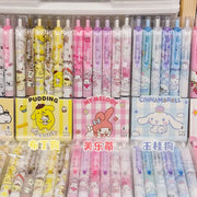 Sanrio 6pcs Series Gel Pen 0.55mm Refill Hello Kitty, Y2k, Cinnamoroll, Kuromi & My Melody
